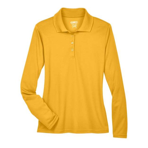 Women's Long Sleeve Piqué Polo - Thumbnail Image
