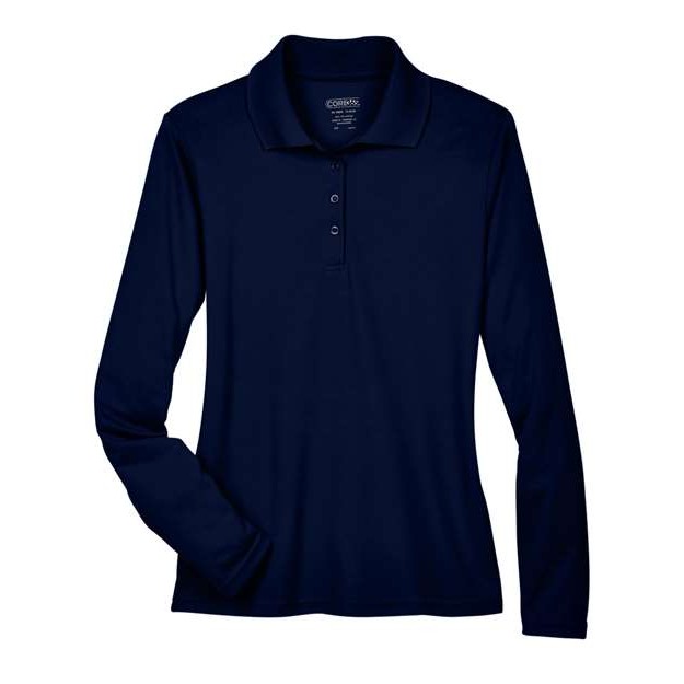 Women's Long Sleeve Piqué Polo - Thumbnail Image
