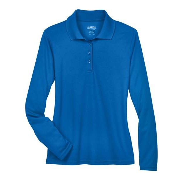 Women's Long Sleeve Piqué Polo - Thumbnail Image