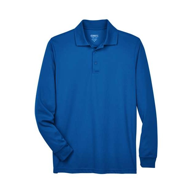 Men's Pinnacle Performance Long Sleeve Piqué Polo - Thumbnail Image