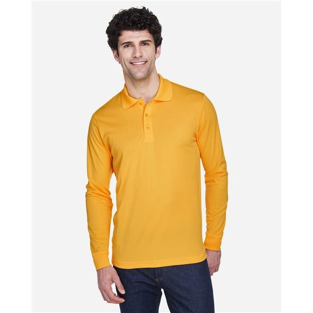 Men's Pinnacle Performance Long Sleeve Piqué Polo - Thumbnail Image