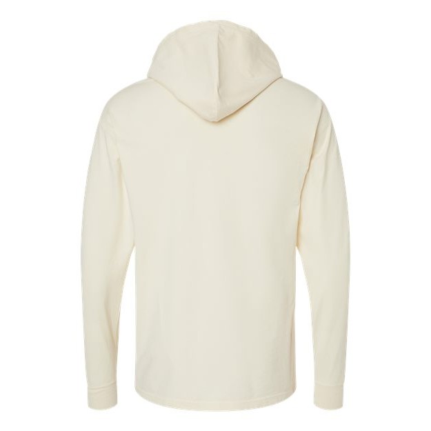 Unisex Garment-Dyed Jersey Hooded Long Sleeve T-Shirt - Thumbnail Image