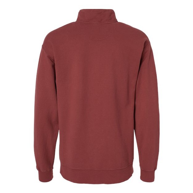 Unisex Garment-Dyed Quarter-Zip Sweatshirt - Thumbnail Image