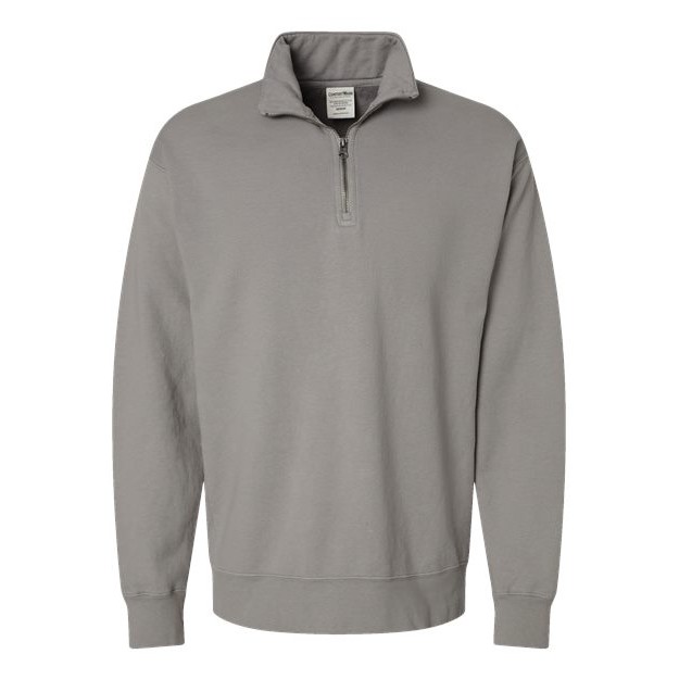 Unisex Garment-Dyed Quarter-Zip Sweatshirt - Thumbnail Image