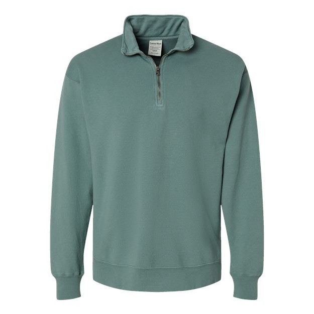Unisex Garment-Dyed Quarter-Zip Sweatshirt - Thumbnail Image