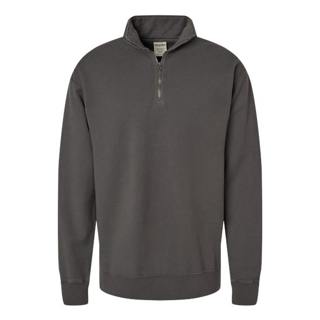 Unisex Garment-Dyed Quarter-Zip Sweatshirt - Thumbnail Image