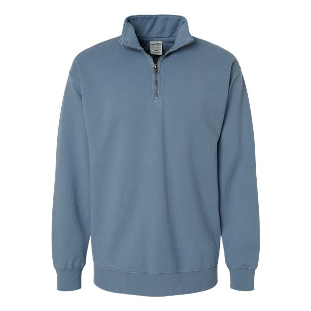 Unisex Garment-Dyed Quarter-Zip Sweatshirt - Thumbnail Image