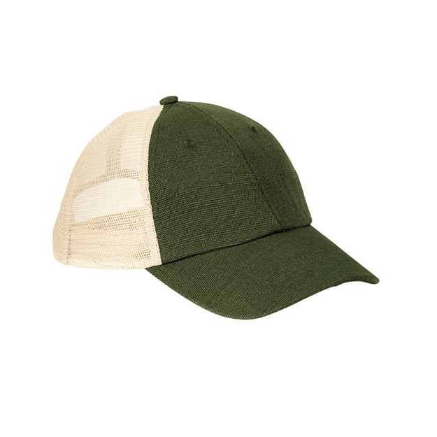 Washed Hemp Soft Mesh Trucker Cap - Main Image