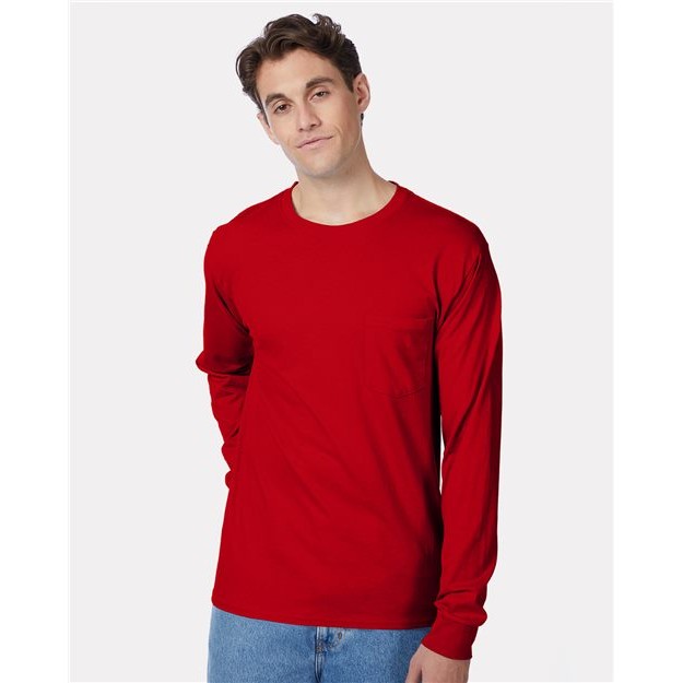 Men's Authentic Long Sleeve Pocket T-Shirt - Thumbnail Image