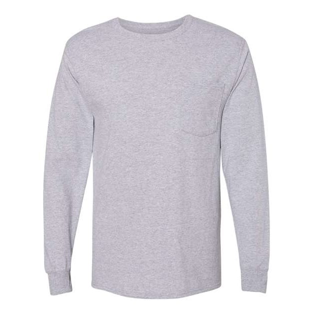 Unisex Workwear Long Sleeve Pocket T-Shirt - Thumbnail Image