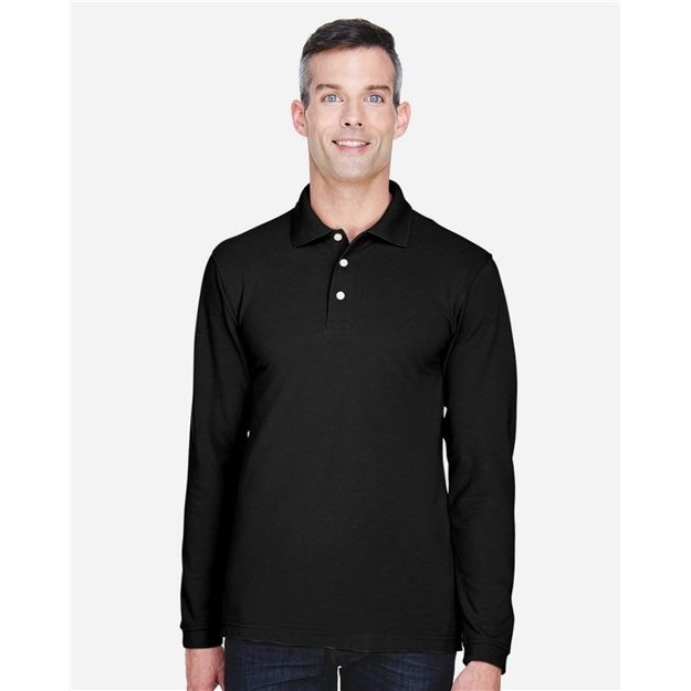 Men's Long Sleeve Polo - Thumbnail Image