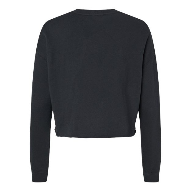 Women's Lightweight Crop Crewneck Sweatshirt - Thumbnail Image