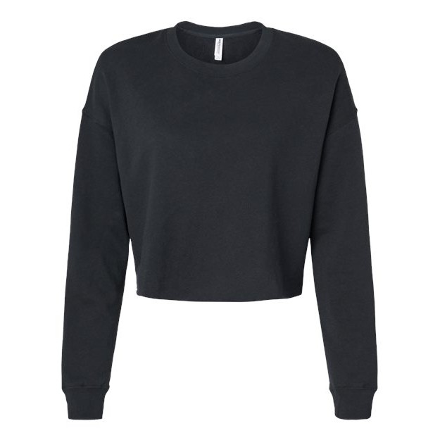 Women's Lightweight Crop Crewneck Sweatshirt - Main Image