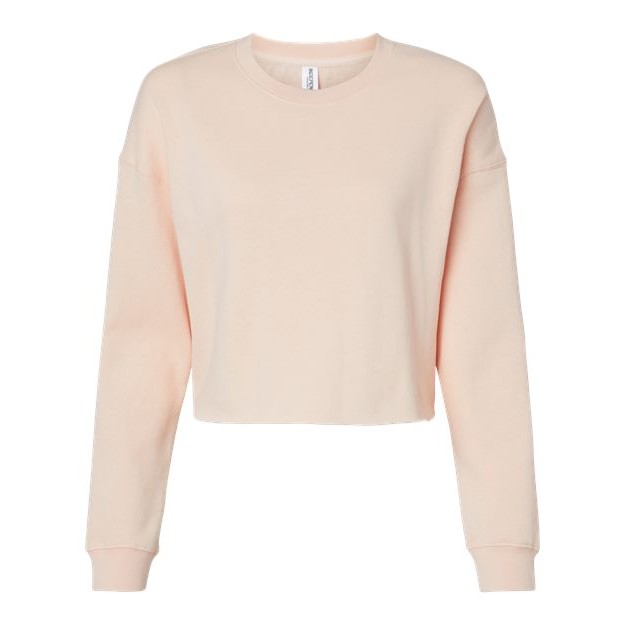 Women's Lightweight Crop Crewneck Sweatshirt - Thumbnail Image