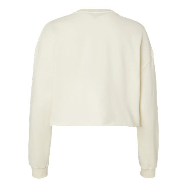 Women's Lightweight Crop Crewneck Sweatshirt - Thumbnail Image