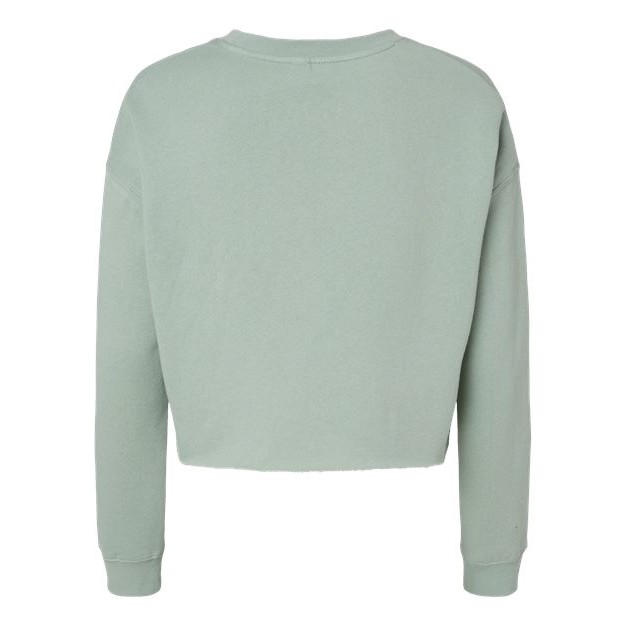 Women's Lightweight Crop Crewneck Sweatshirt - Thumbnail Image
