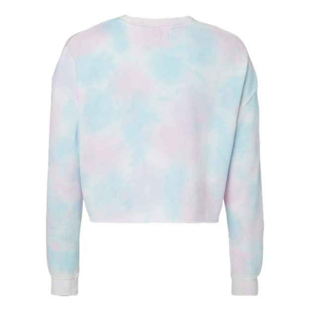 Women's Lightweight Crop Crewneck Sweatshirt - Thumbnail Image