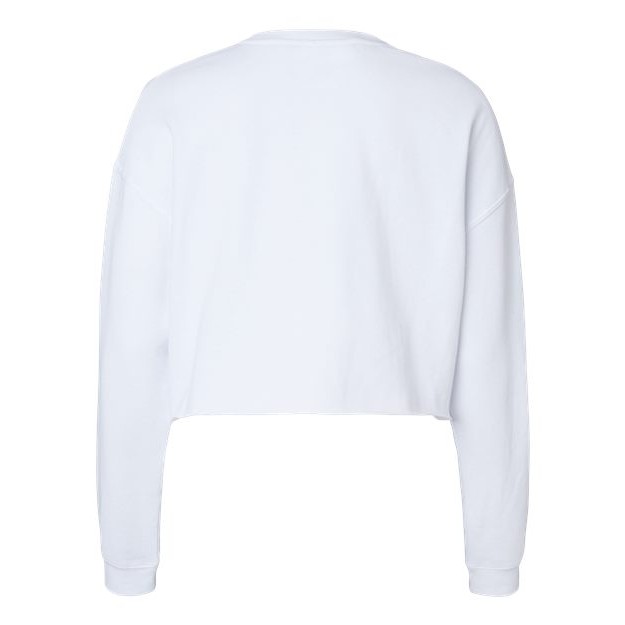 Women's Lightweight Crop Crewneck Sweatshirt - Thumbnail Image
