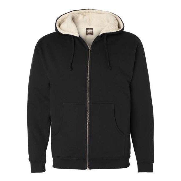 Men's Sherpa-Lined Full-Zip Hooded Sweatshirt - Main Image