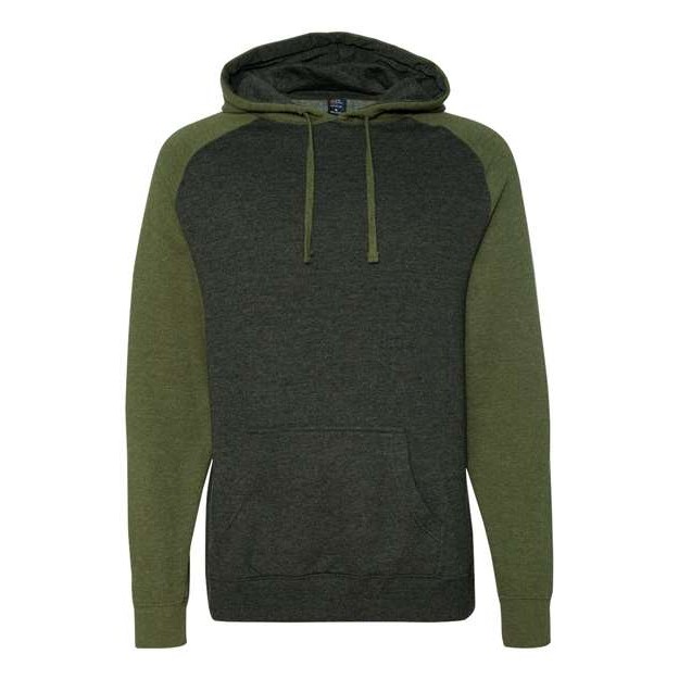 Unisex Raglan Hooded Sweatshirt - Thumbnail Image