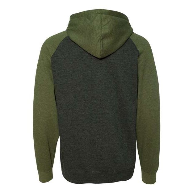 Unisex Raglan Hooded Sweatshirt - Thumbnail Image