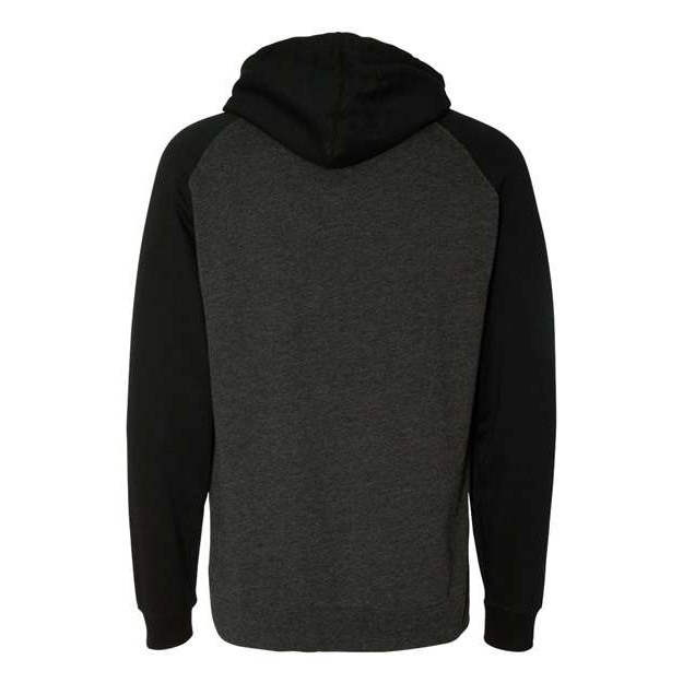 Unisex Raglan Hooded Sweatshirt - Thumbnail Image