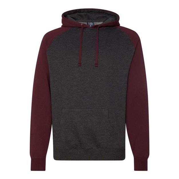 Unisex Raglan Hooded Sweatshirt - Thumbnail Image