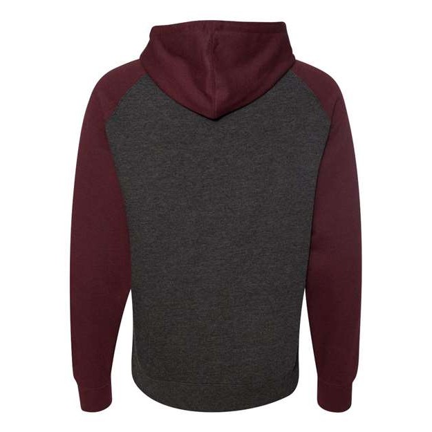 Unisex Raglan Hooded Sweatshirt - Thumbnail Image