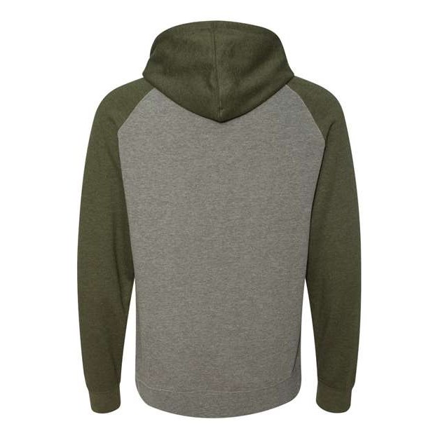 Unisex Raglan Hooded Sweatshirt - Thumbnail Image