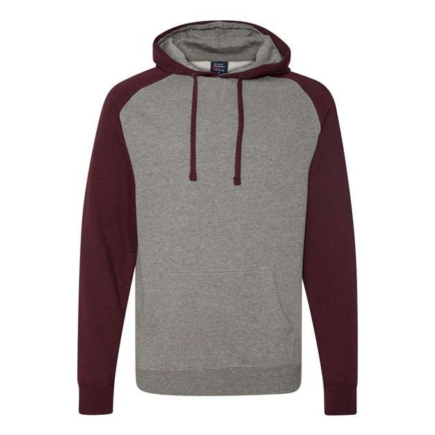 Unisex Raglan Hooded Sweatshirt - Thumbnail Image