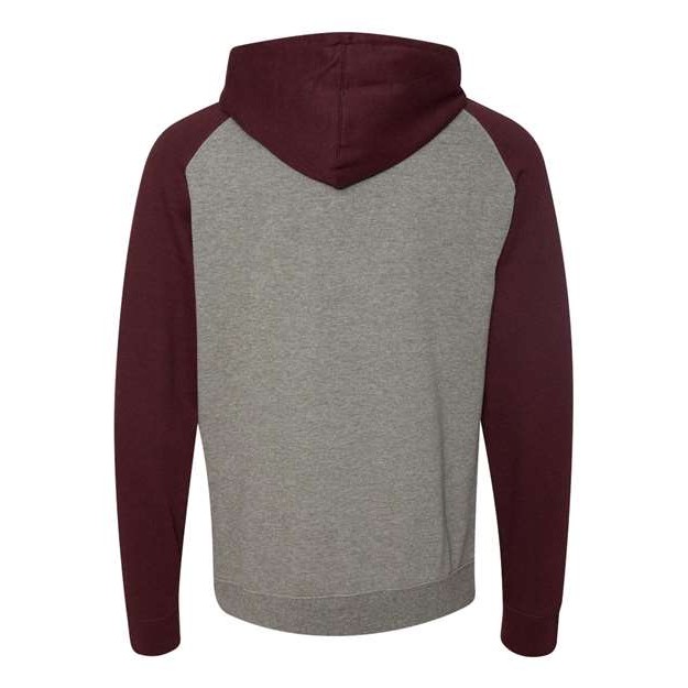 Unisex Raglan Hooded Sweatshirt - Thumbnail Image