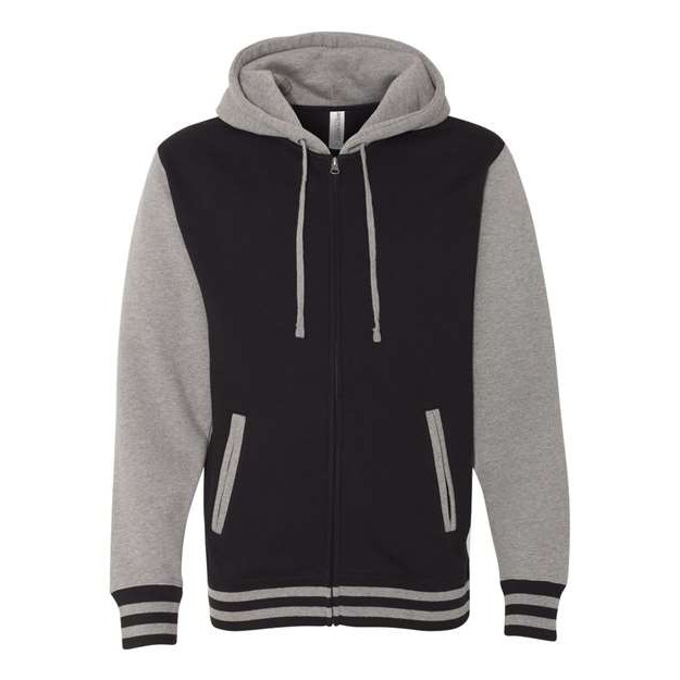 Unisex Heavyweight Varsity Full-Zip Hooded Sweatshirt - Main Image