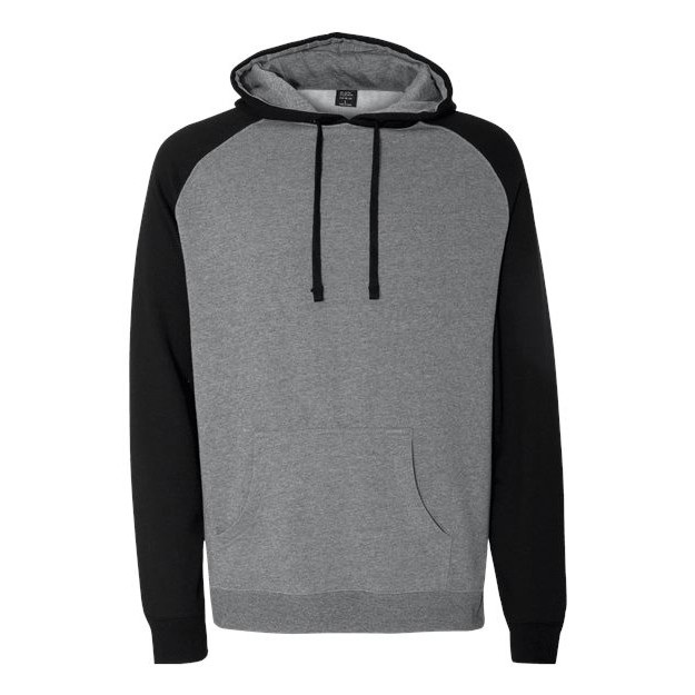Unisex Raglan Hooded Sweatshirt - Thumbnail Image