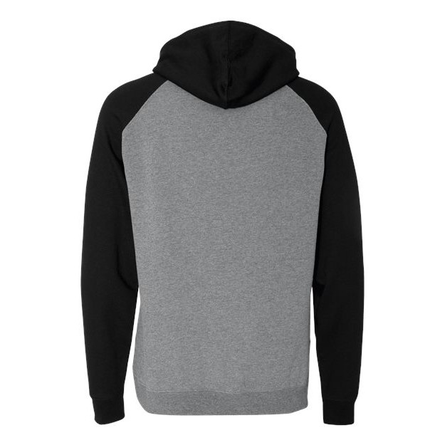 Unisex Raglan Hooded Sweatshirt - Thumbnail Image