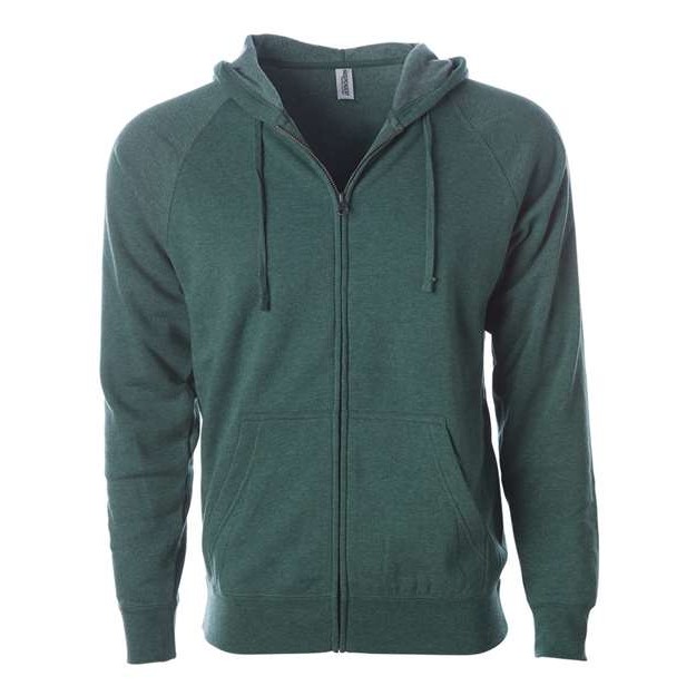 Unisex Special Blend Raglan Full-Zip Hooded Sweatshirt - Thumbnail Image