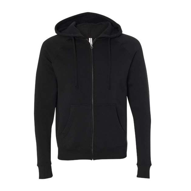 Unisex Special Blend Raglan Full-Zip Hooded Sweatshirt - Thumbnail Image