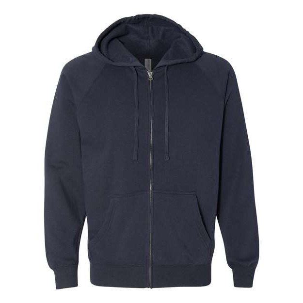 Unisex Special Blend Raglan Full-Zip Hooded Sweatshirt - Thumbnail Image