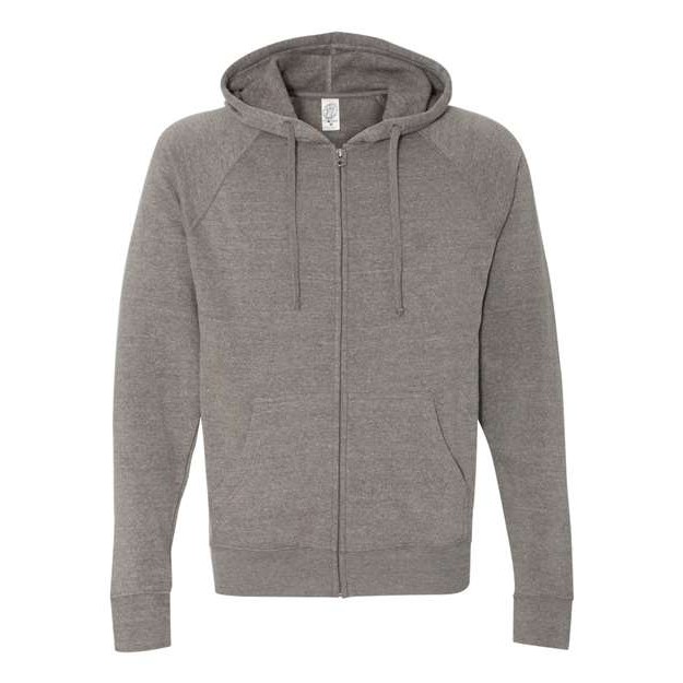 Unisex Special Blend Raglan Full-Zip Hooded Sweatshirt - Thumbnail Image
