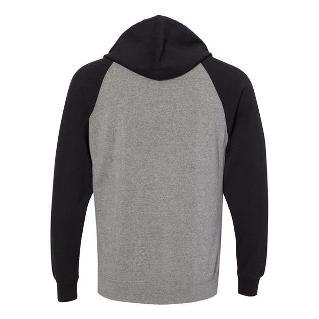Unisex Special Blend Raglan Full-Zip Hooded Sweatshirt - Thumbnail Image