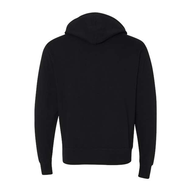 Unisex Heathered French Terry Full-Zip Hooded Sweatshirt - Thumbnail Image