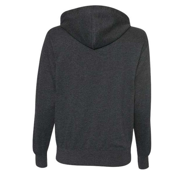 Unisex Heathered French Terry Full-Zip Hooded Sweatshirt - Thumbnail Image