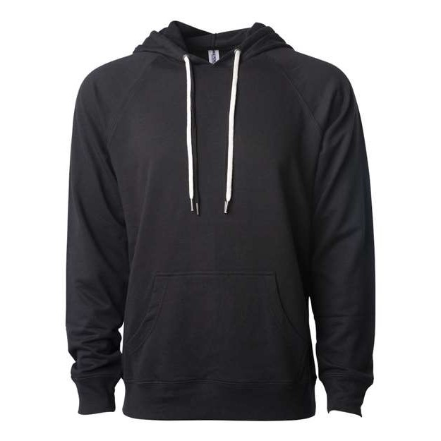 Unisex Icon Lightweight Loopback Terry Hooded Sweatshirt - Thumbnail Image