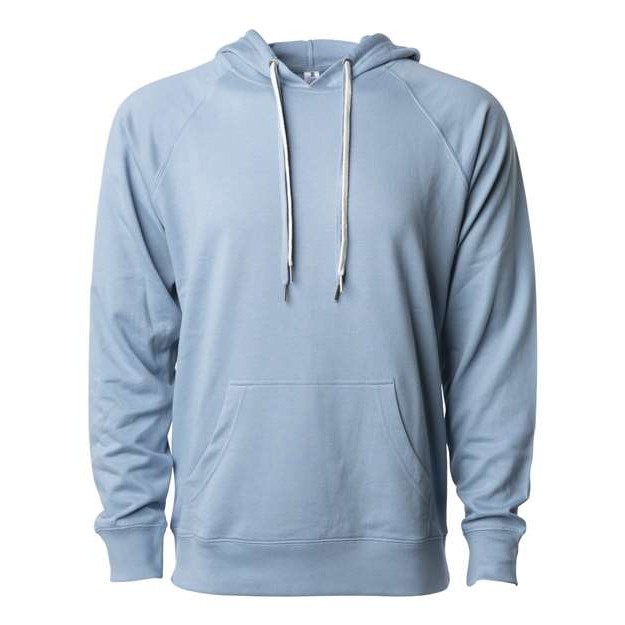 Unisex Icon Lightweight Loopback Terry Hooded Sweatshirt - Thumbnail Image