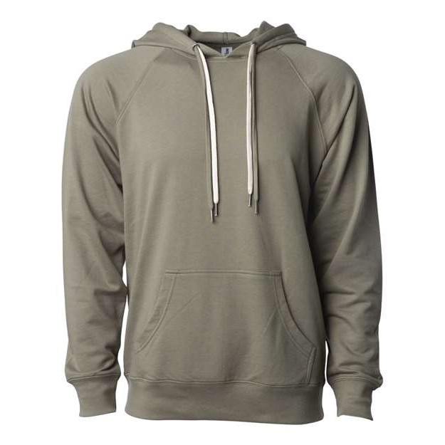 Unisex Icon Lightweight Loopback Terry Hooded Sweatshirt - Thumbnail Image