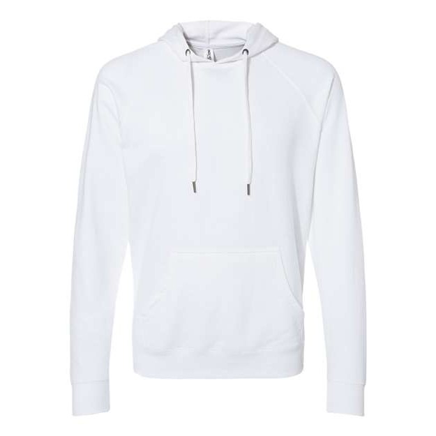Unisex Icon Lightweight Loopback Terry Hooded Sweatshirt - Thumbnail Image