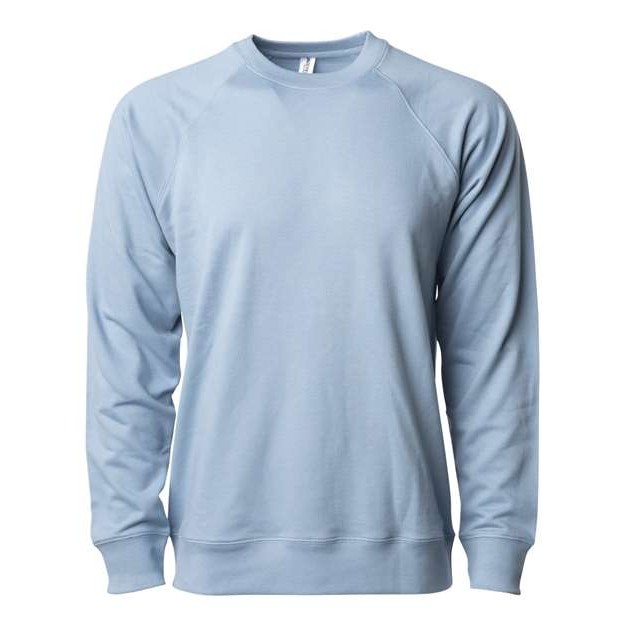 Unisex Icon Lightweight Loopback Terry Crewneck Sweatshirt - Thumbnail Image