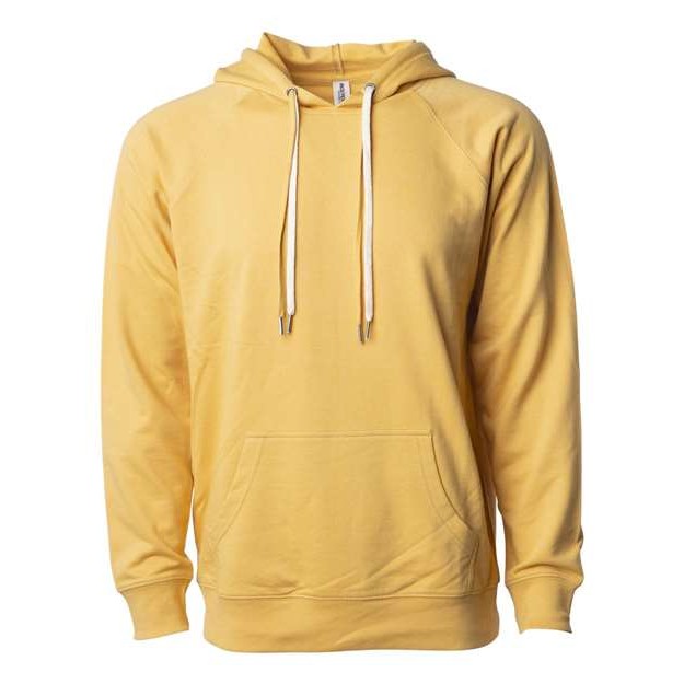 Unisex Icon Lightweight Loopback Terry Hooded Sweatshirt - Thumbnail Image