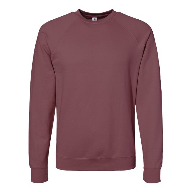 Unisex Icon Lightweight Loopback Terry Crewneck Sweatshirt - Thumbnail Image