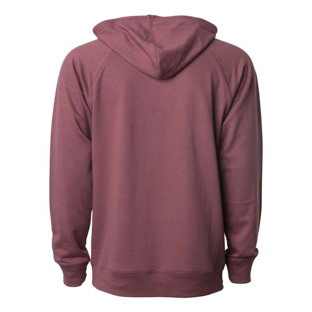 Unisex Icon Lightweight Loopback Terry Hooded Sweatshirt - Thumbnail Image