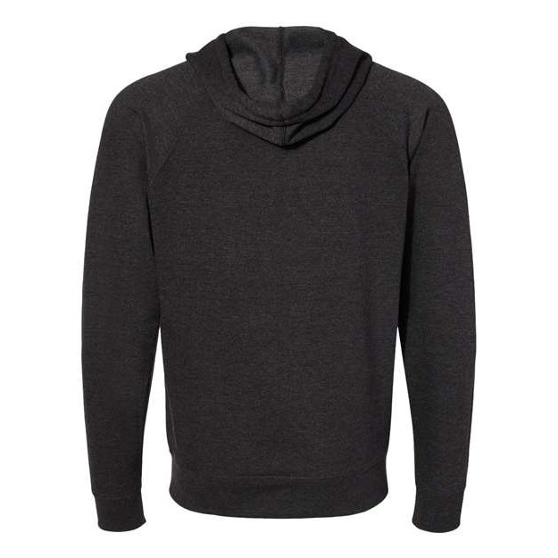 Unisex Icon Lightweight Loopback Terry Full-Zip Hooded Sweatshirt - Thumbnail Image